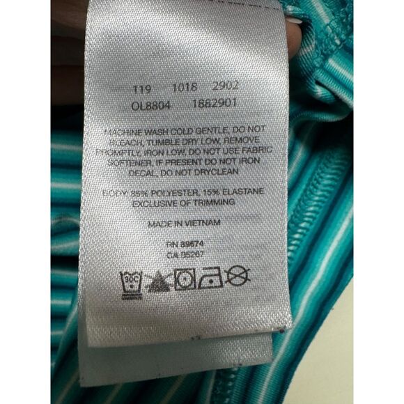 MOUNTAIN HARDWARE Striped Quarter Zip Long Sleeve Pullover, Sz S - Picture 7 of 7